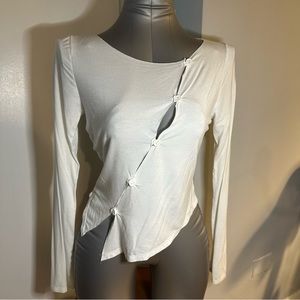 Forever 21 Button Crop Top 367